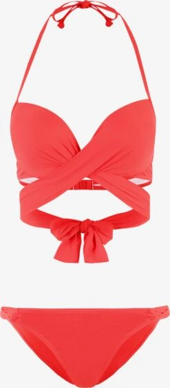 S.Oliver Push-up-bikinier Push-up Bikini Kvinder Knaldrød