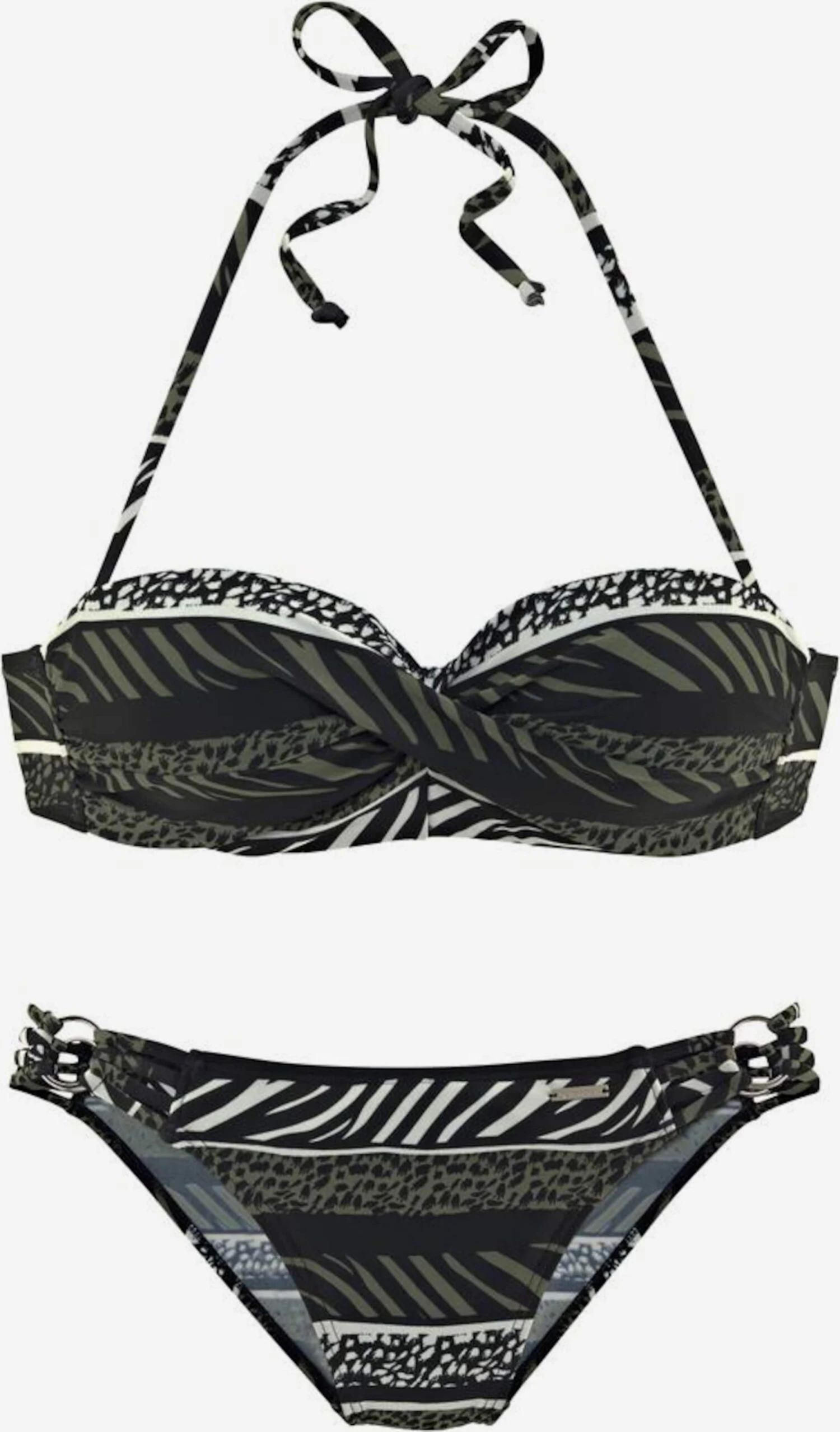 Bruno Banani Bandeau-bikinier Bandeau Bikini Kvinder Oliven