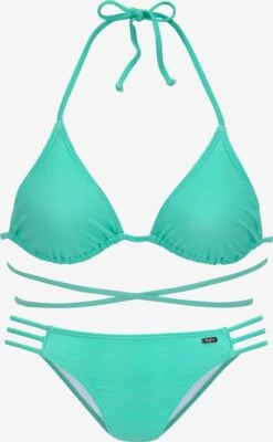 Buffalo Trekants-bikinier Triangel Bikini Kvinder Mint