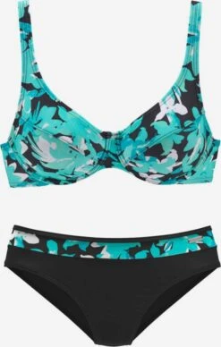 Bøjle-bikinier T-shirt-BH Bikini Kvinder Blå