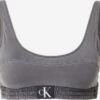 Calvin Klein Swimwear Bustier-bikinitoppe Bustier Bikinioverdel Kvinder Grå