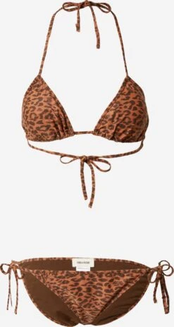 Zadig & Voltaire Trekants-bikinier Triangel Bikini Kvinder Lysebrun / Mørkebrun