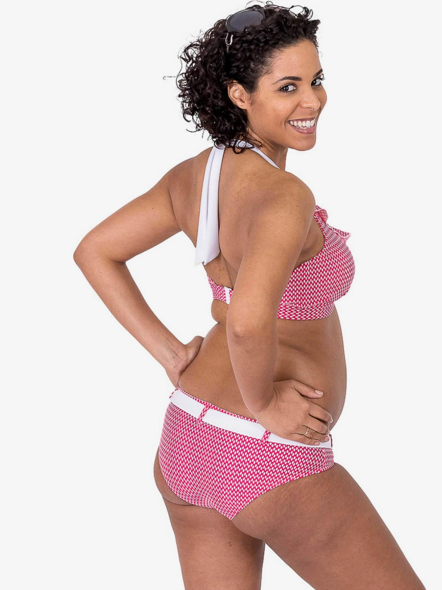 Trekants-bikinier Regular Bikini CHARLENE Kvinder Rød - Billede 3