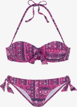 S.Oliver Bøjle-bikinier Bandeau Bikini Kvinder Pink