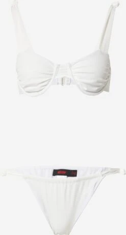 Bøjle-bikinier T-shirt-BH Bikini Kvinder Hvid