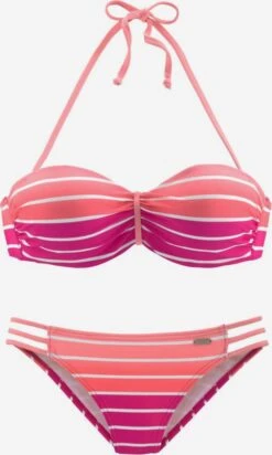 VENICE BEACH Bandeau-bikinier Bandeau Bikini Kvinder Pink