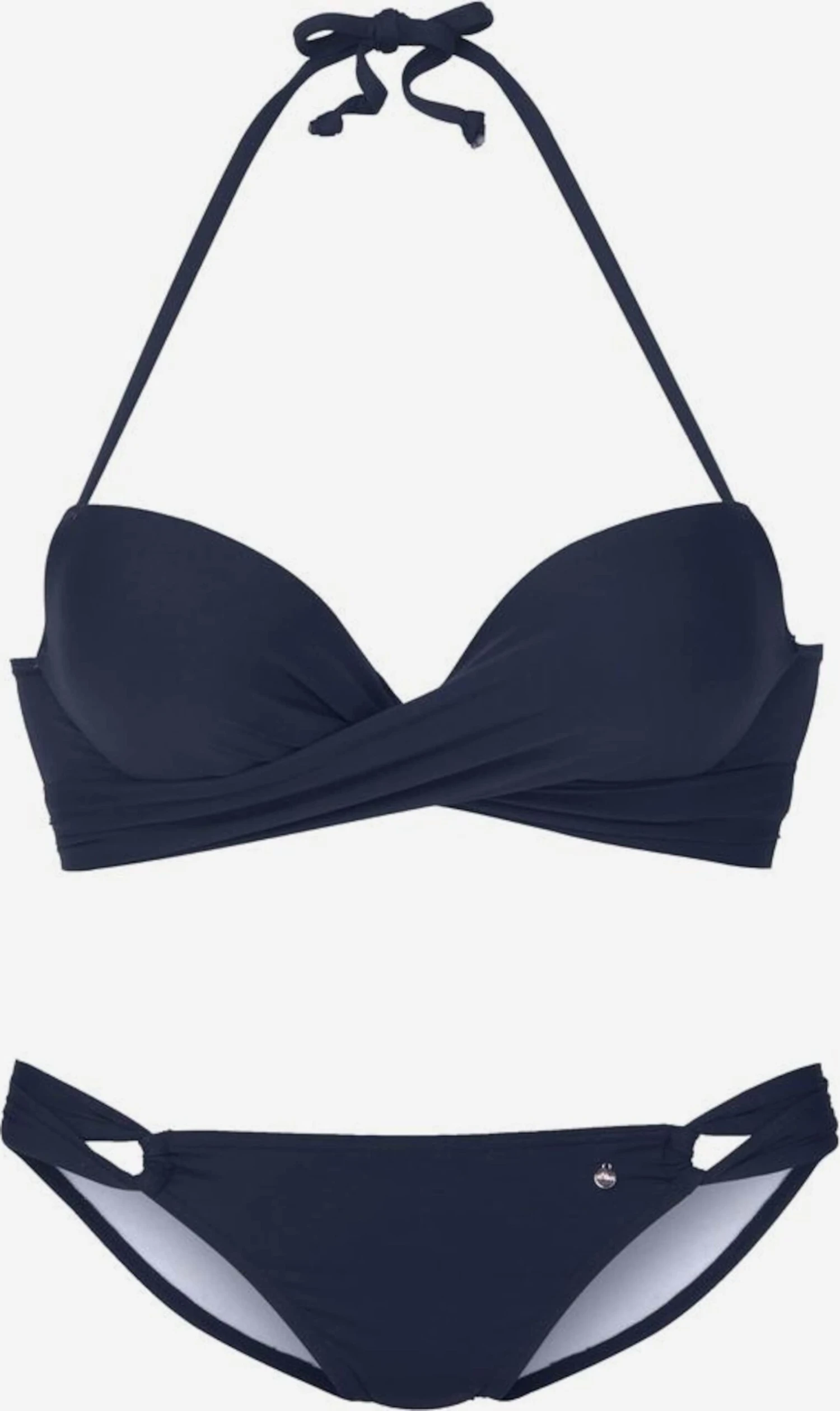 S.Oliver Push-up-bikinier Push-up Bikini Kvinder Navy