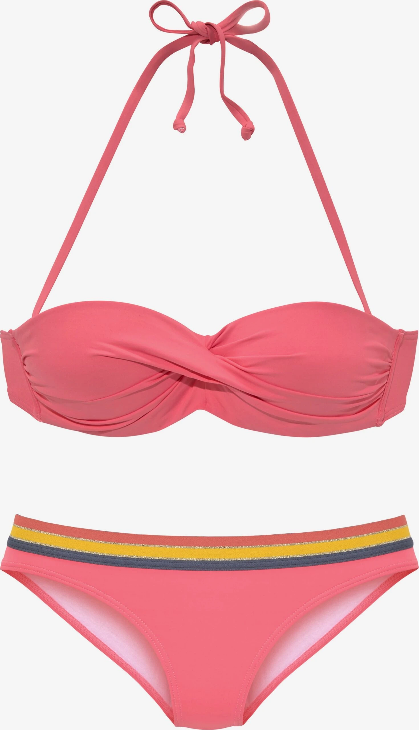 Bøjle-bikinier Bandeau Bikini Kvinder Koral