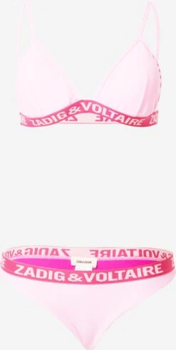 Zadig & Voltaire Trekants-bikinier Triangel Bikini Kvinder Pink / Lyserød