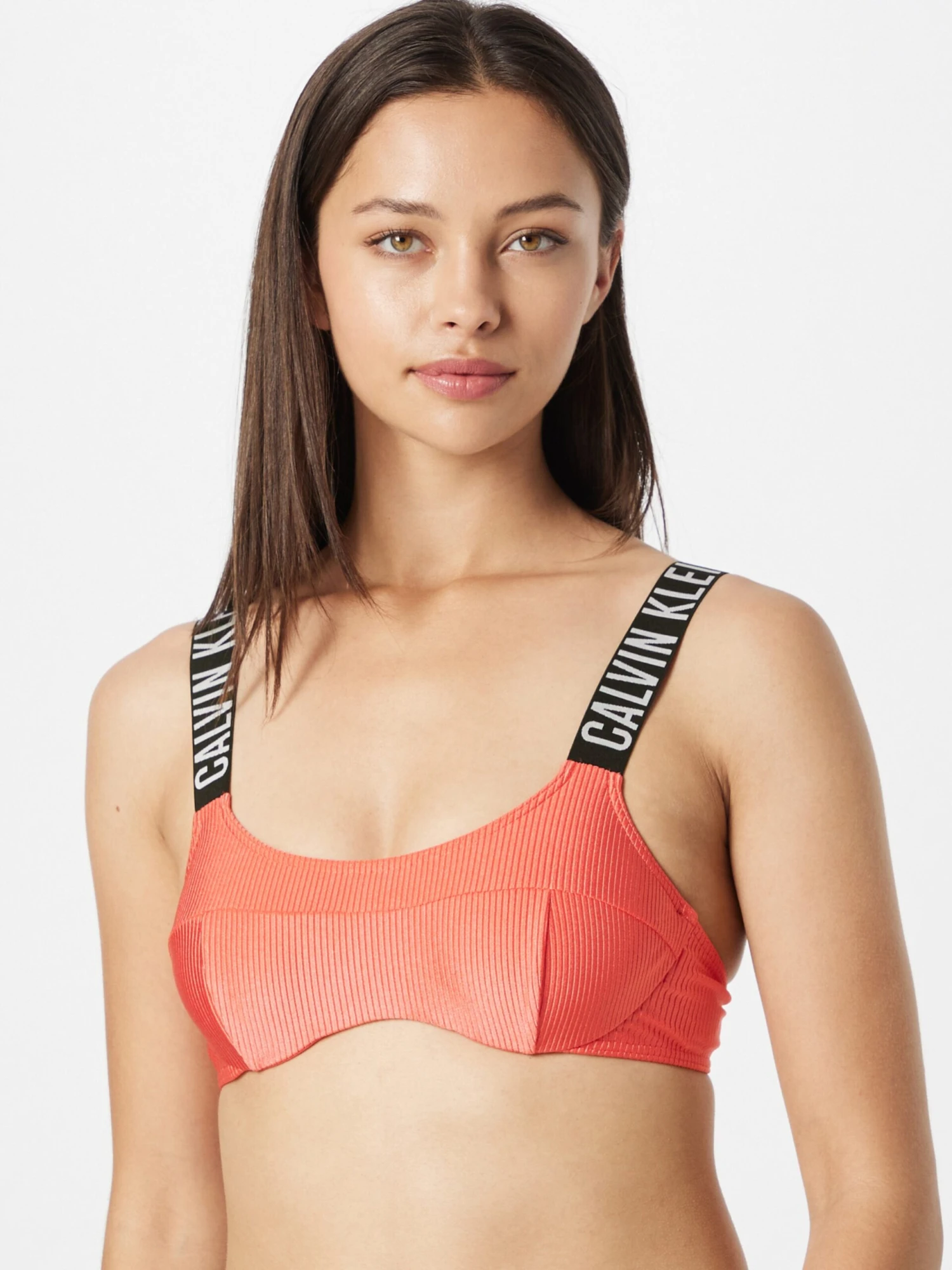 Calvin Klein Swimwear Bustier-bikinitoppe Bustier Bikinioverdel Kvinder Koral - Billede 2