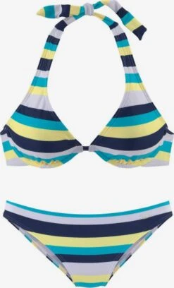 VENICE BEACH Bøjle-bikinier Triangel Bikini Kvinder Navy / Lyseblå