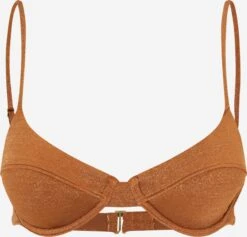 Rip Curl Bøjle-bikinitoppe T-shirt-BH Bikinioverdel Kvinder Karamel
