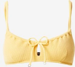 Seafolly Bandeau-bikinitoppe Bandeau Bikinioverdel Drawstring Kvinder Lysegul