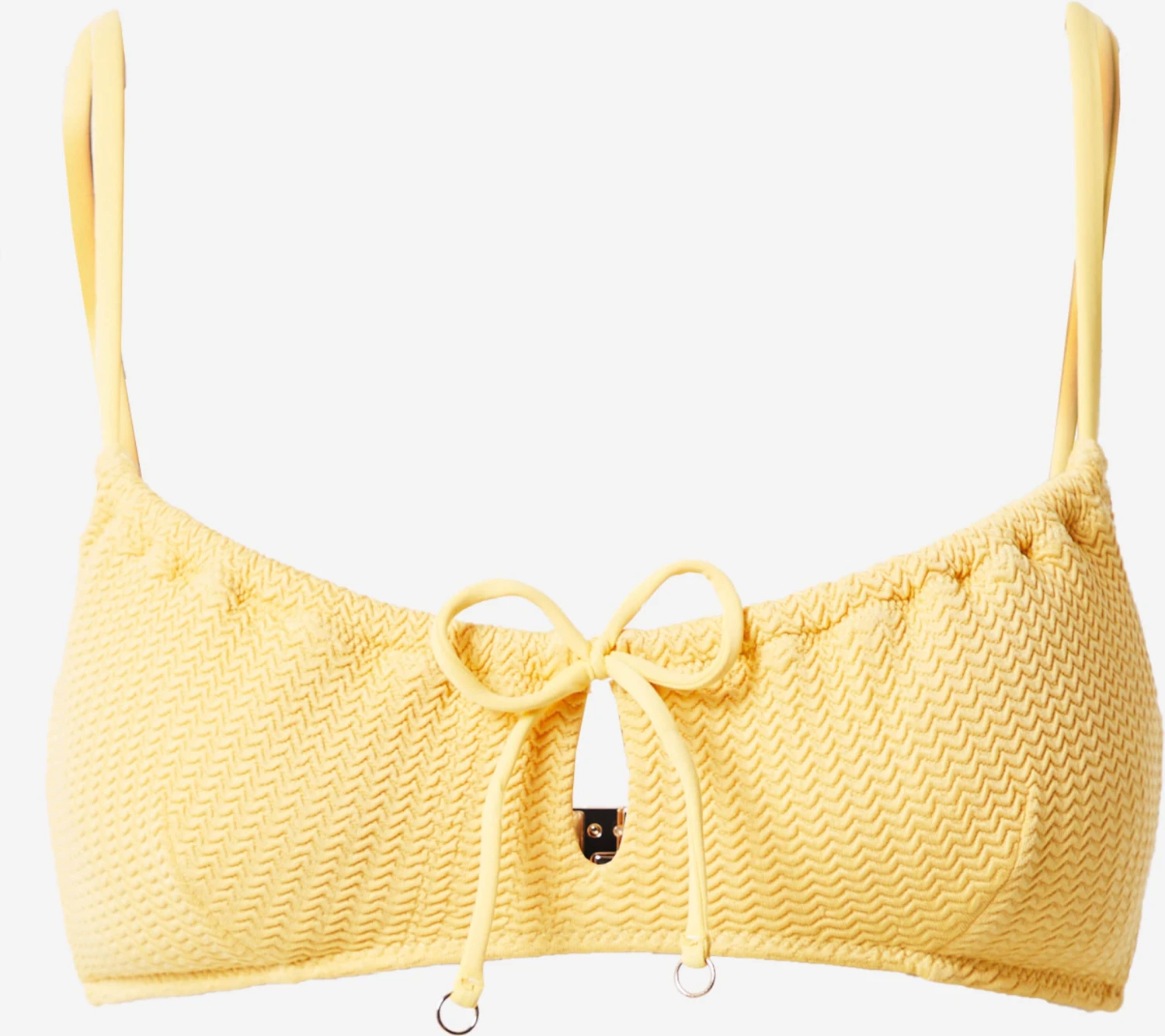Seafolly Bandeau-bikinitoppe Bandeau Bikinioverdel Drawstring Kvinder Lysegul