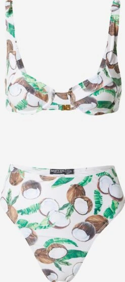 NASTY GAL Bøjle-bikinier Bustier Bikini Kvinder Beige