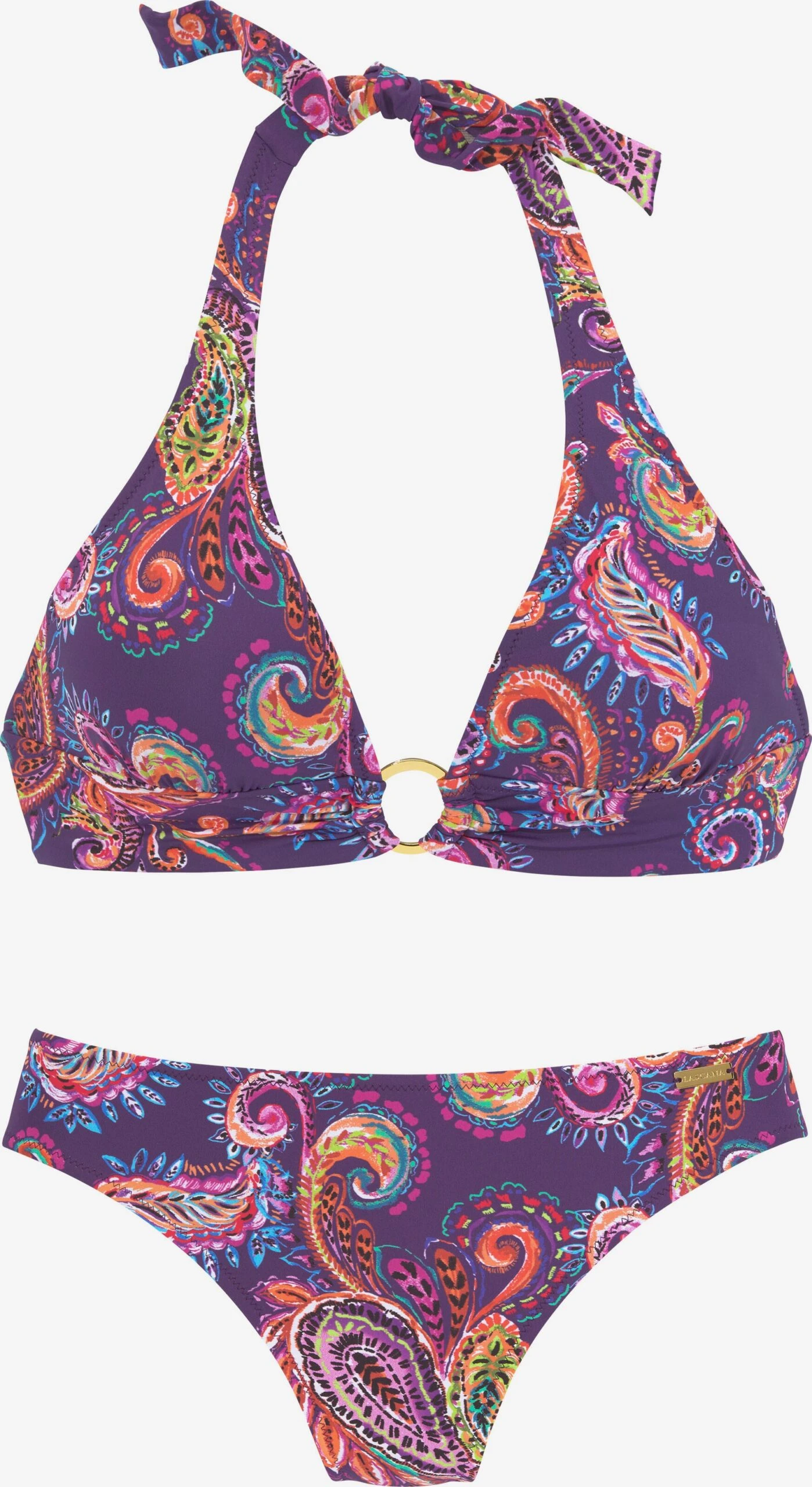 Trekants-bikinier Triangel Bikini Kvinder Aubergine