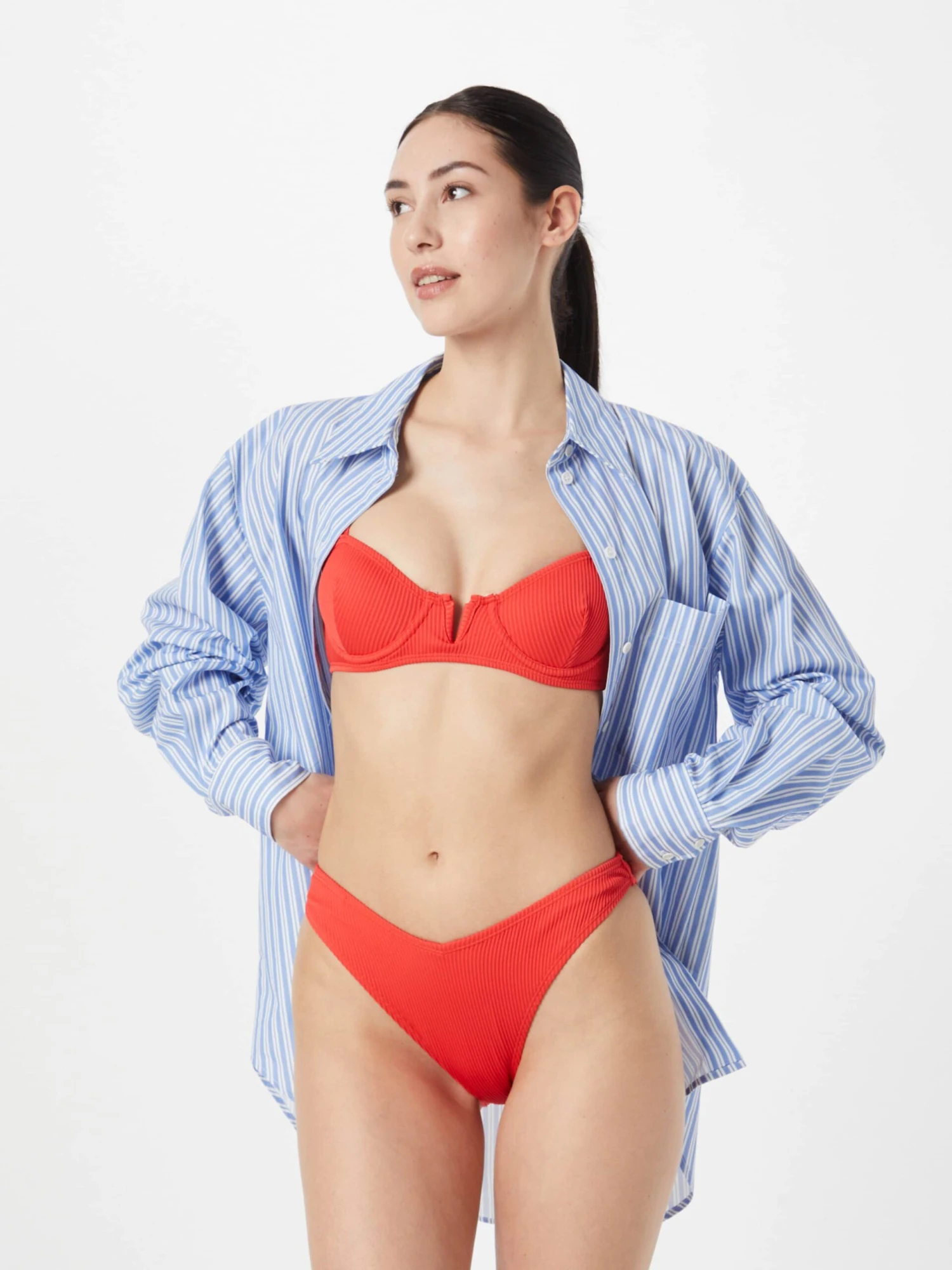 NASTY GAL Store Skåle Balconette Bikini Kvinder Orangerød - Billede 4