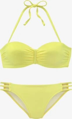 Bandeau-bikinier Bandeau Bikini Kvinder Gul