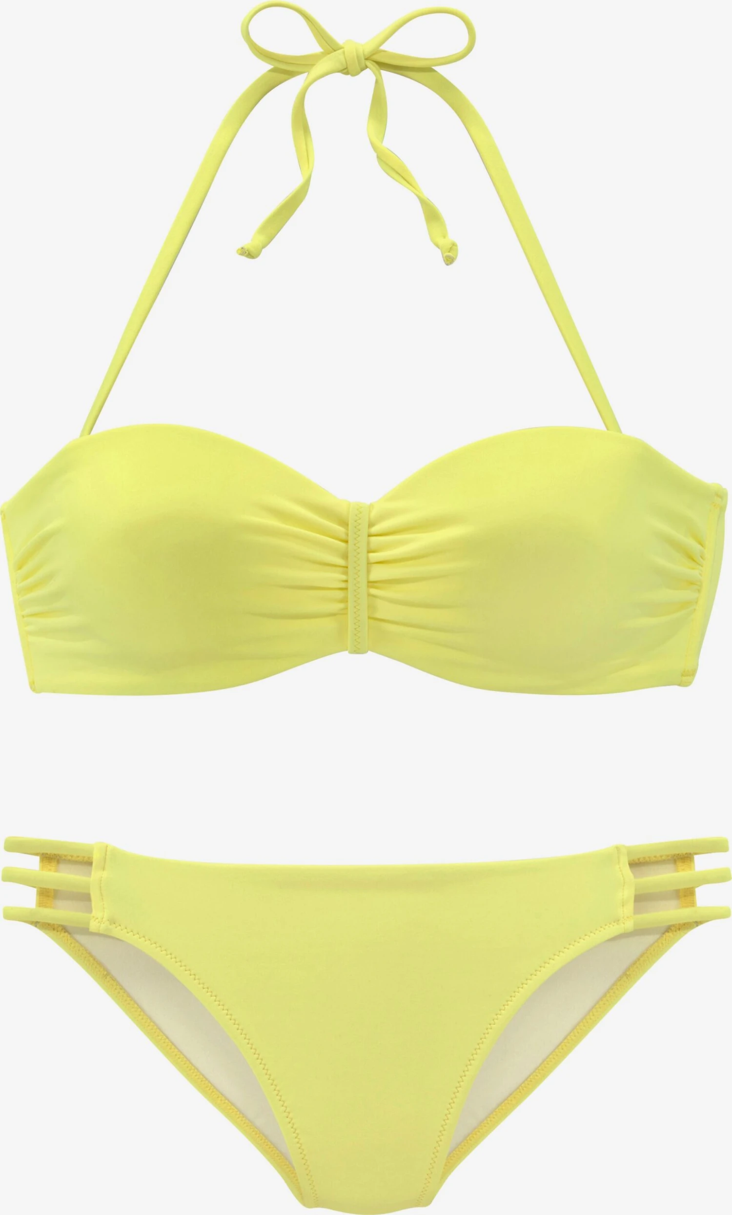 Bandeau-bikinier Bandeau Bikini Kvinder Gul