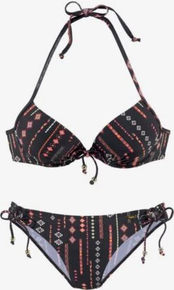 Buffalo Push-up-bikinier Push-up Bikini Kvinder Sort