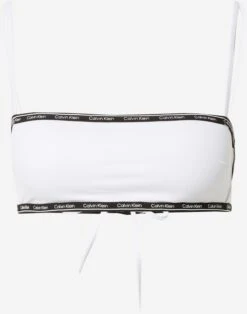 Calvin Klein Swimwear Bandeau-bikinitoppe Bandeau Bikinioverdel Kvinder Offwhite