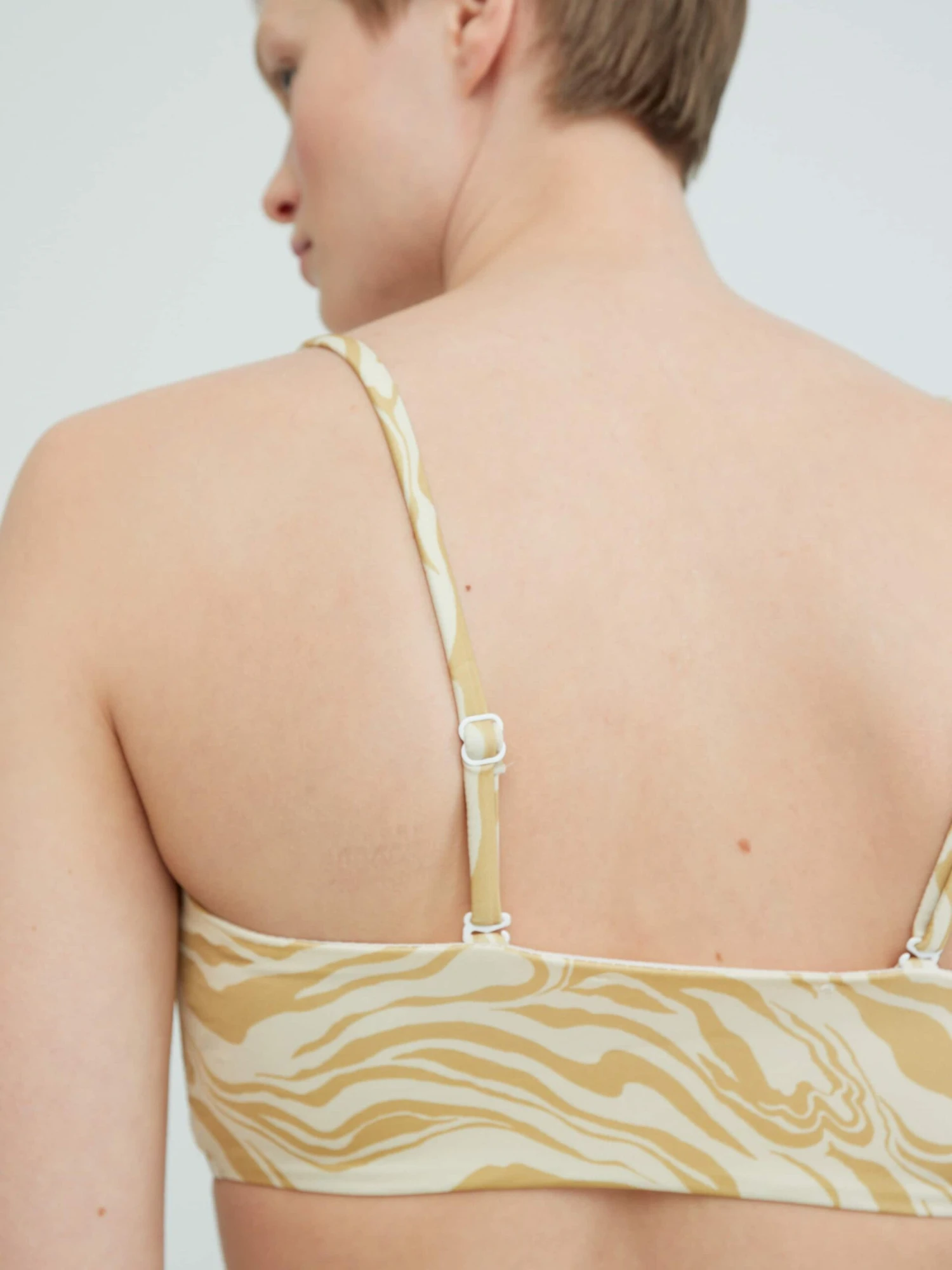 EDITED Bustier-bikinitoppe Bustier Bikinioverdel Caio Kvinder Creme - Billede 8