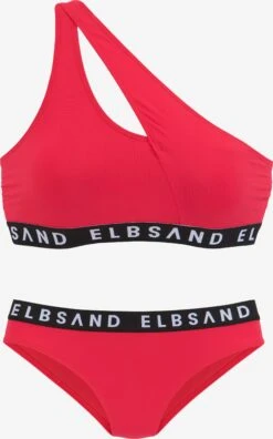 Elbsand Store Skåle Bustier Bikini Kvinder Rød