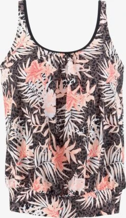 Buffalo Tankinier T-shirt-BH Tankini-overdel Kvinder Blandingsfarvet