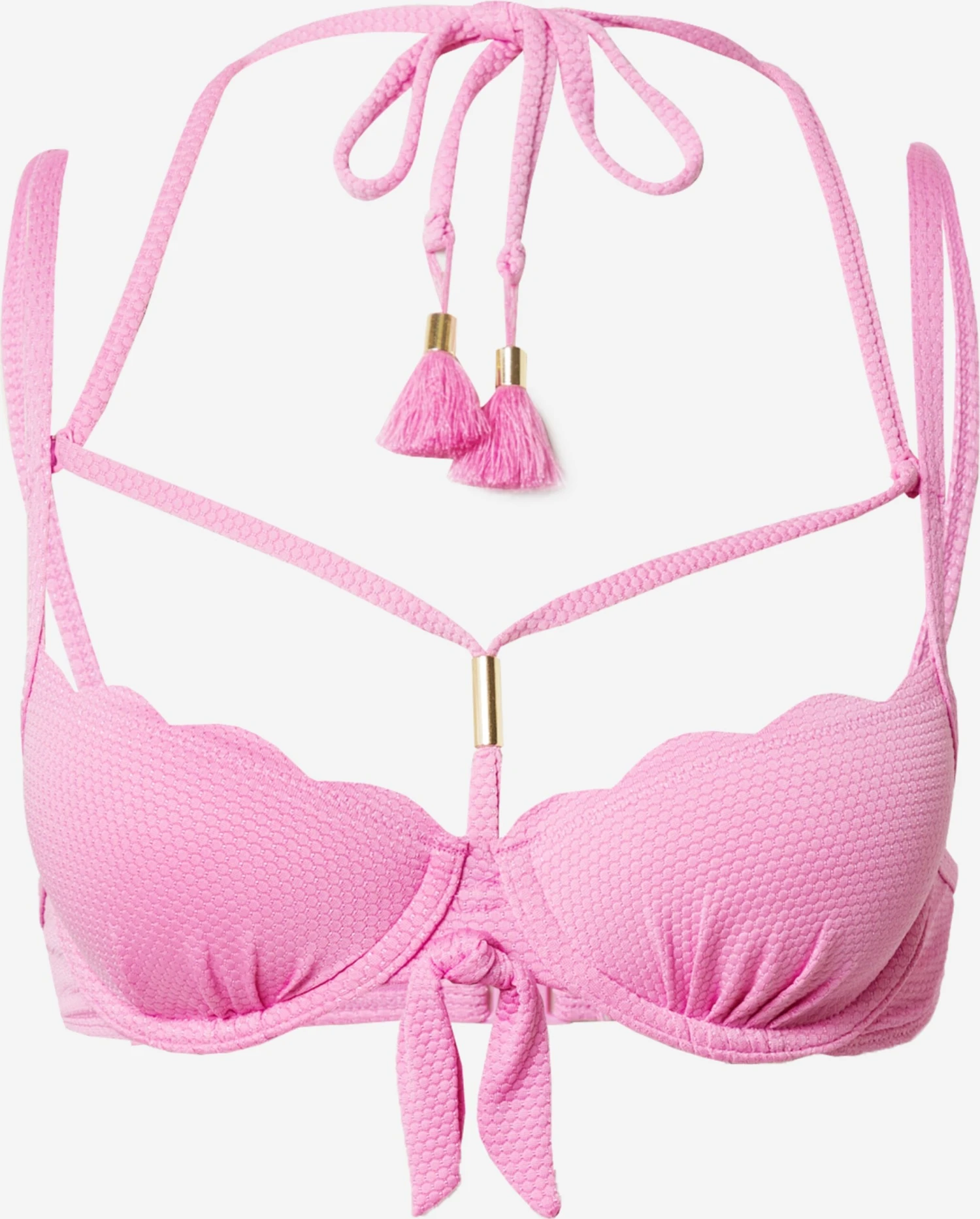 Hunkemöller Bøjle-bikinitoppe Balconette Bikinioverdel Scallop Kvinder Pink