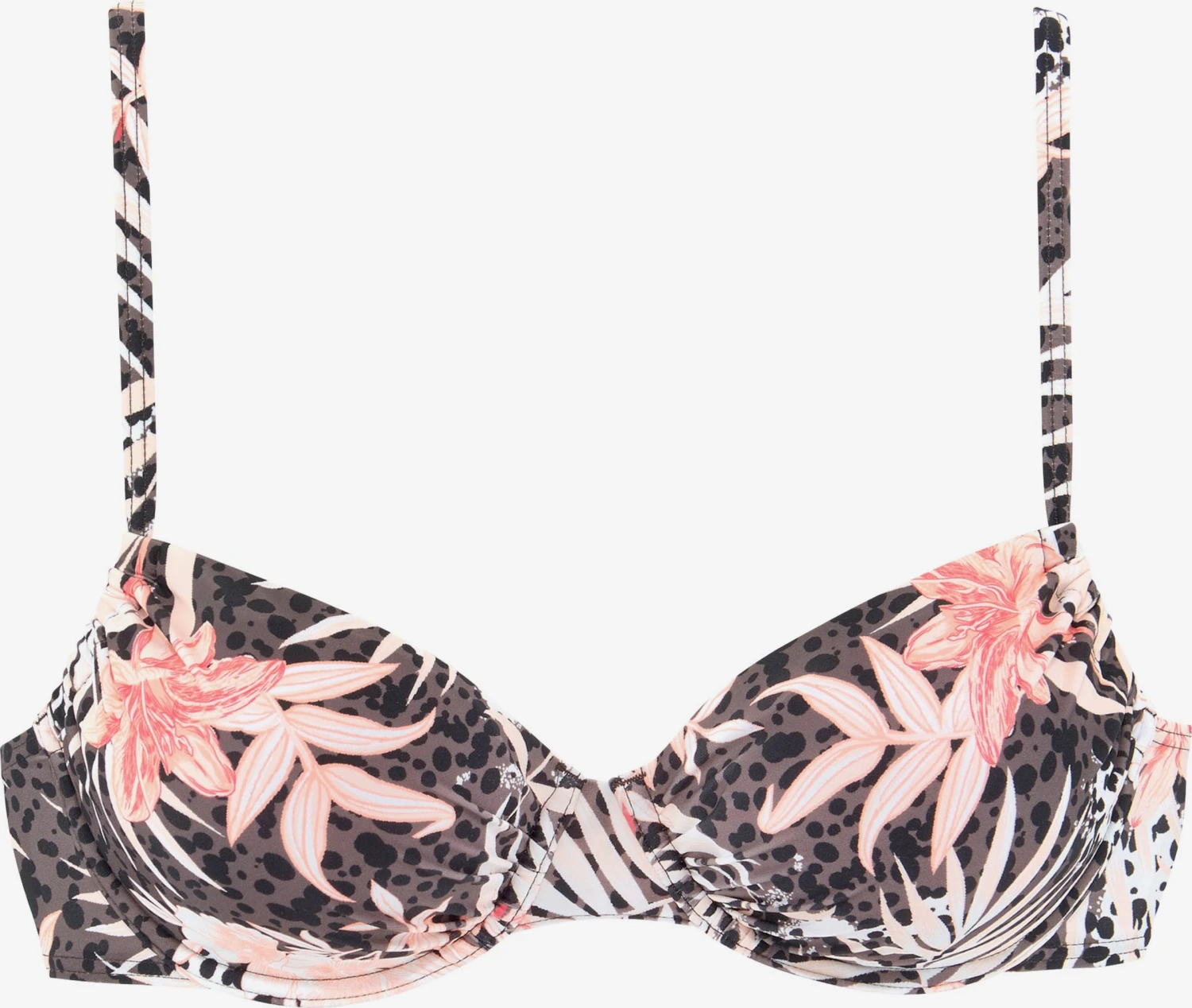 Buffalo Bøjle-bikinitoppe T-shirt-BH Bikinioverdel Kvinder Brun