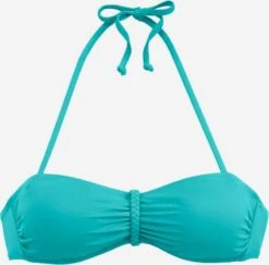 Buffalo Bandeau-bikinitoppe Bandeau Bikinioverdel Happy Kvinder Blå