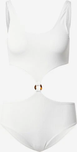Monki Badedragte Bustier Badedragt Kvinder Hvid
