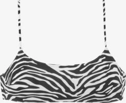 VENICE BEACH Bustier-bikinitoppe Bustier Bikinioverdel Kvinder Sort / Hvid