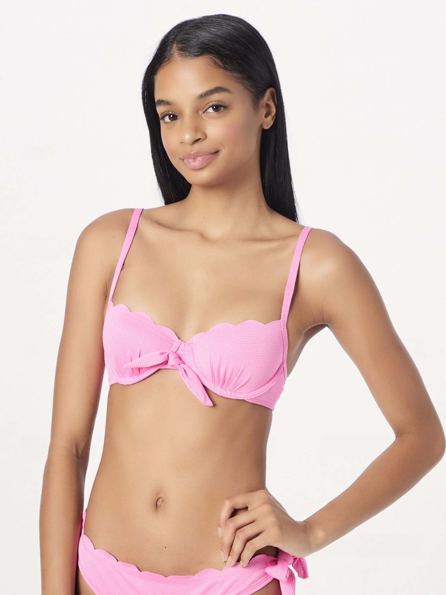 Hunkemöller Bøjle-bikinitoppe Balconette Bikinioverdel Scallop Kvinder Pink - Billede 3