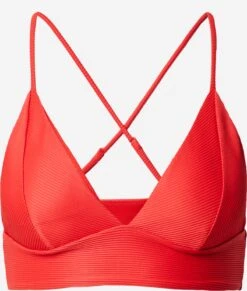 ONLY Trekants-bikinitoppe Triangel Bikinioverdel BOBBY Kvinder Brandrød