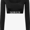 Calvin Klein Swimwear Bustier-bikinitoppe Bustier Bikinioverdel Intense Power Kvinder Sort